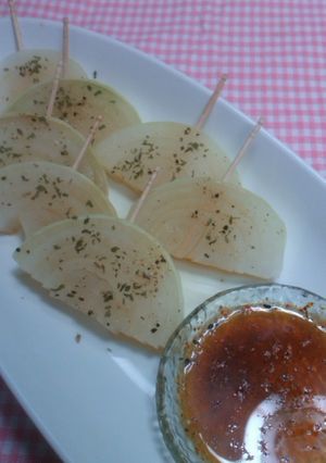 レンジ蒸し★新玉ねぎのステーキ風-レシピのメイン写真
