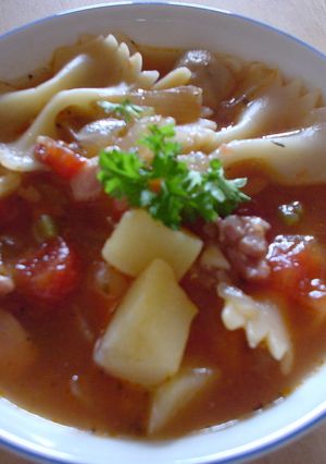 野菜たっぷりミネストローネ♪-レシピのメイン写真