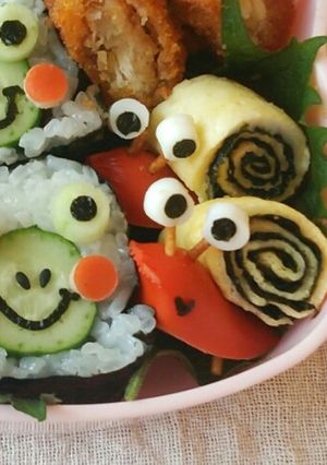 キャラ弁おかず♥彩りかたつむり-レシピのメイン写真