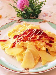 ジャガイモ卵チーズ(^O^)バター焼き-レシピのメイン写真