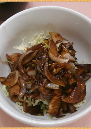 甘酸っぱさがくせになる！ソース味の豚丼-レシピのメイン写真