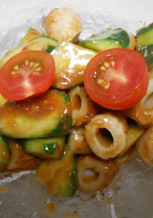 きゅうりとちくわのピリ辛味噌和え-レシピのメイン写真