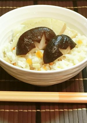 椎茸と筍のおこわ-レシピのメイン写真