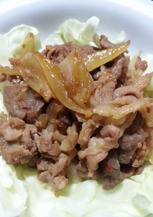 簡単☆豚肉と玉ねぎの豆板醤炒め♪-レシピのメイン写真