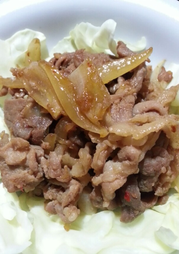 簡単☆豚肉と玉ねぎの豆板醤炒め♪-レシピのメイン写真
