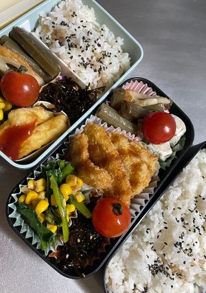 愛妻？弁当④(チキンカツ他)-レシピのメイン写真