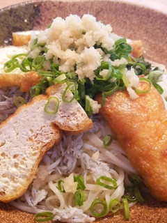 カリッとお揚げとしらすのぶっかけ麺-レシピのメイン写真