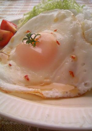 *スイートチリな目玉焼き丼*-レシピのメイン写真