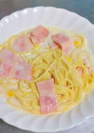 クリームソーススパゲティ-レシピのメイン写真