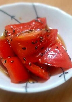 簡単♪トマトのポン酢サラダ-レシピのメイン写真