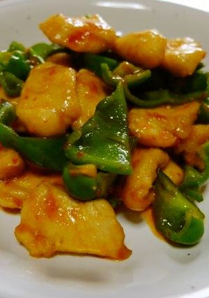 鶏むね肉とピーマンの豆板醤炒め-レシピのメイン写真