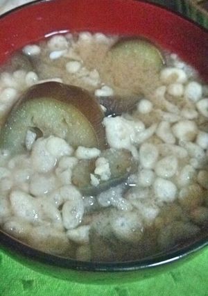 ﾅｽと天かすの味噌汁-レシピのメイン写真
