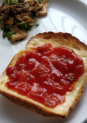 トマトチーズトースト-レシピのメイン写真