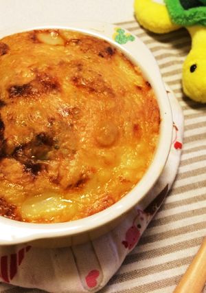 ポテサラ好きのミルフィーユグラタン♪-レシピのメイン写真