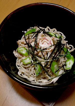 梅大根サラダそば-レシピのメイン写真