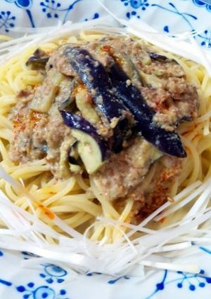 担担麺風　豆乳パスタ-レシピのメイン写真