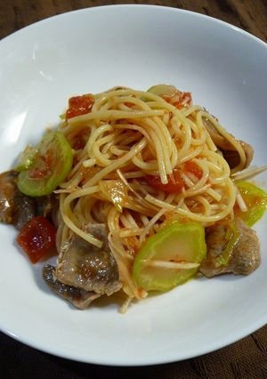 豚タン塩レモンの冷製パスタ-レシピのメイン写真