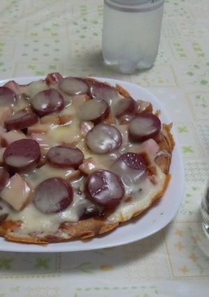 フライパン1つで手作りピザ-レシピのメイン写真