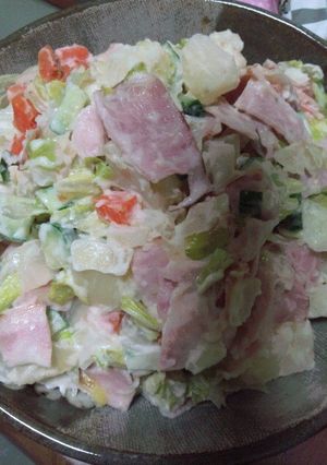 調理室ヨリ〜ジャーマンサラダ-園給食-レシピのメイン写真