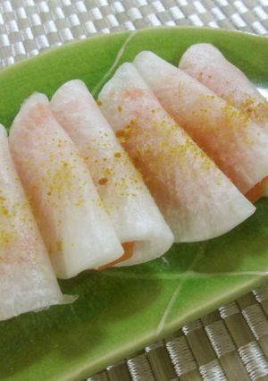 超簡単、大根とスモークサーモンのおつまみ-レシピのメイン写真