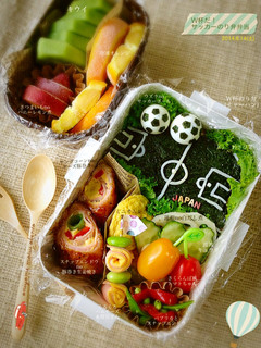 ⚽W杯だ!サッカーのり弁当⚽-レシピのメイン写真