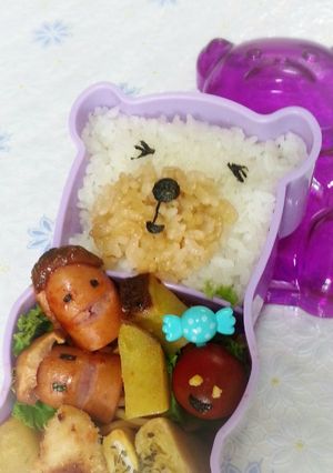 簡単♪しろくま弁当-レシピのメイン写真