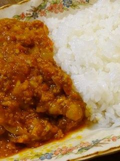 豆入りミートソース残りをキーマカレーに♪-レシピのメイン写真