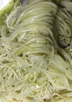 超簡単レシピ、バジルそうめん-レシピのメイン写真