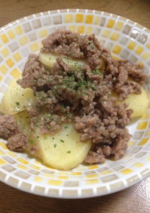 時短☆ジャガイモのひき肉あんかけ-レシピのメイン写真