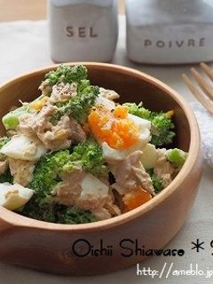 ブロッコリーと半熟卵のカレーマヨサラダ-レシピのメイン写真