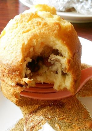 ゆであずき入りカップケーキ-レシピのメイン写真
