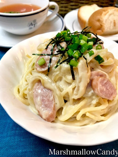 簡単!柚子胡椒の和風クリームパスタ♡-レシピのメイン写真