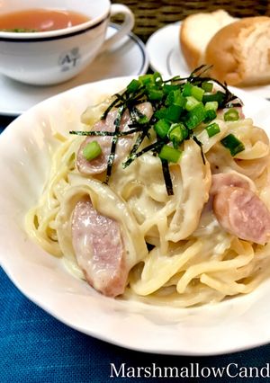 簡単!柚子胡椒の和風クリームパスタ♡-レシピのメイン写真
