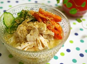 さっぱり☆きゅうりと鶏の塩そうめん♪-レシピのメイン写真