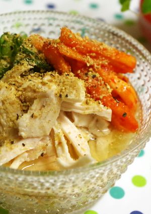 さっぱり☆きゅうりと鶏の塩そうめん♪-レシピのメイン写真