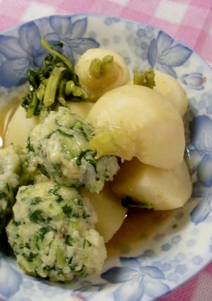 しらす団子と蕪の煮物-レシピのメイン写真
