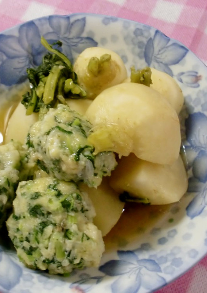 しらす団子と蕪の煮物-レシピのメイン写真