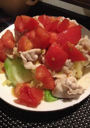 材料これだけ!トマトキャベツ冷しゃぶ-レシピのメイン写真