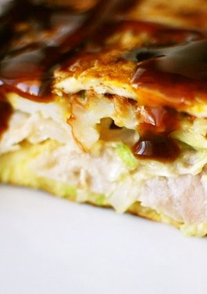 フライパンでお好み焼き-レシピのメイン写真