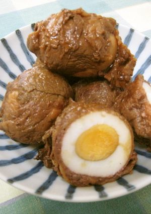 うちでは味噌味♪卵の肉巻き♪-レシピのメイン写真
