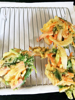 水菜のかき揚げ-レシピのメイン写真