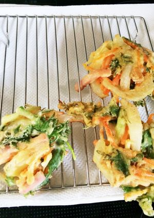 水菜のかき揚げ-レシピのメイン写真
