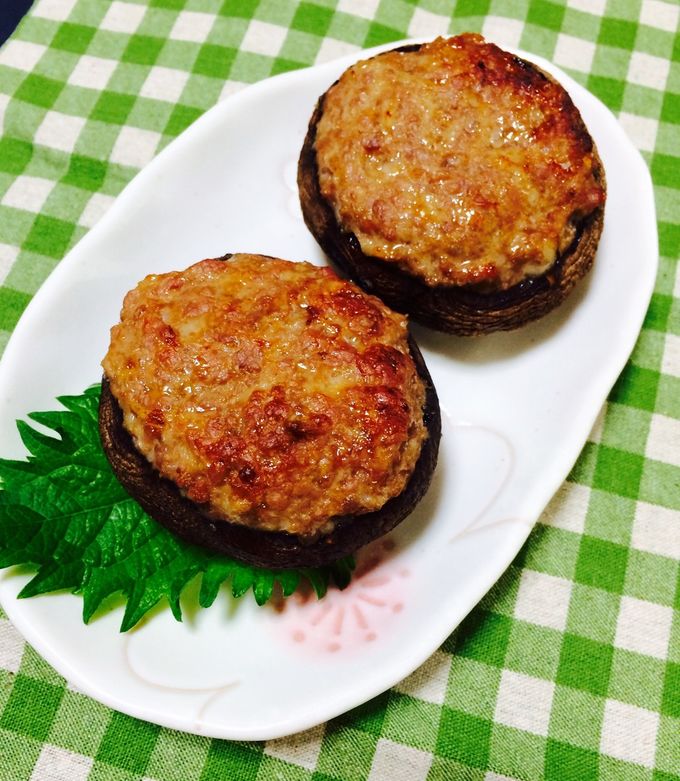 超簡単しいたけの肉詰め☆味噌チーズ味-レシピのメイン写真