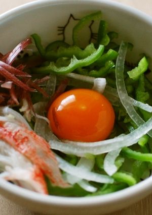 ピーマンの卵黄サラダ-レシピのメイン写真
