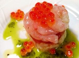記念日などに♬ほたてと甘えびのタルタル-レシピのメイン写真