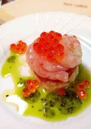 記念日などに♬ほたてと甘えびのタルタル-レシピのメイン写真