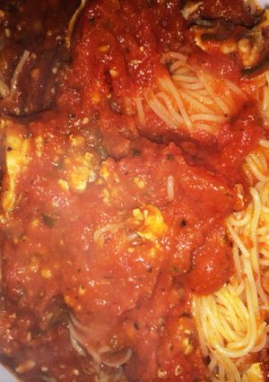 小イワシのトマトソースパスタ-レシピのメイン写真