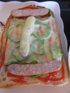 チーズトーストピザ風-レシピのメイン写真