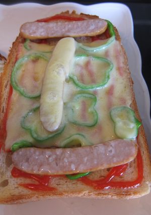 チーズトーストピザ風-レシピのメイン写真