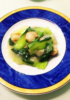 簡単 ホタテとちんげんさいの炒め物-レシピのメイン写真